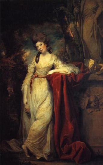 Sir Joshua Reynolds Portrait of Mrs Abington China oil painting art